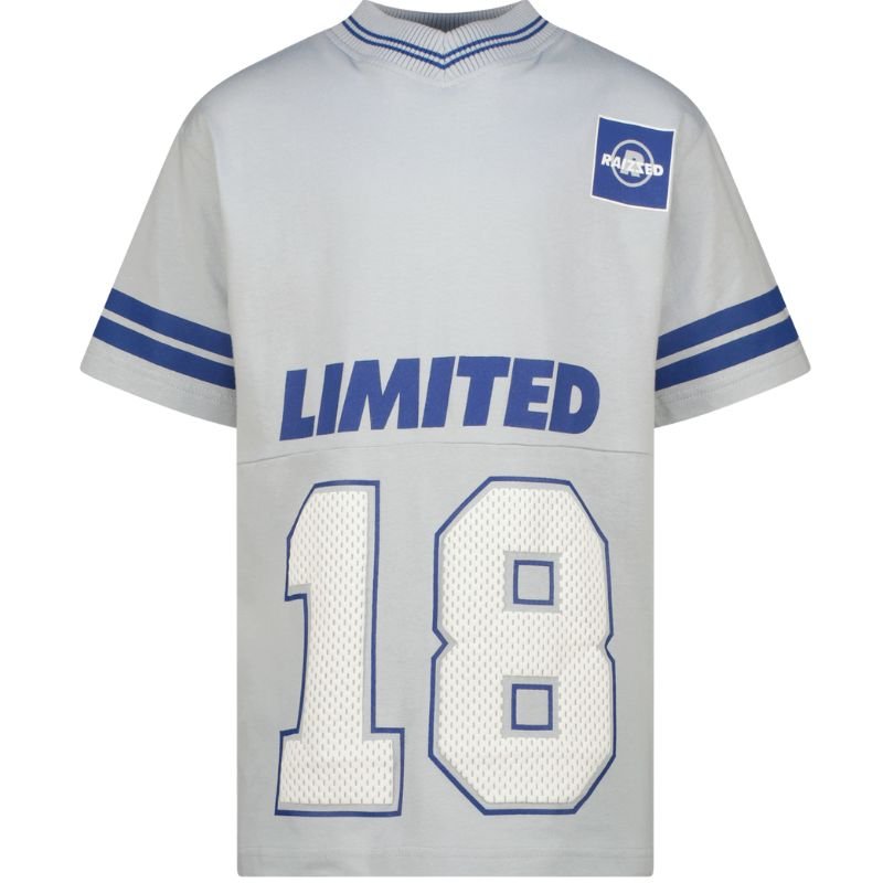 Pearl Grey baseball t-shirt Himited - Capuchon Fashion