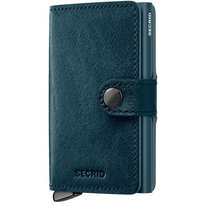 Petrolgroene premium miniwallet Basco Teal - Capuchon Fashion
