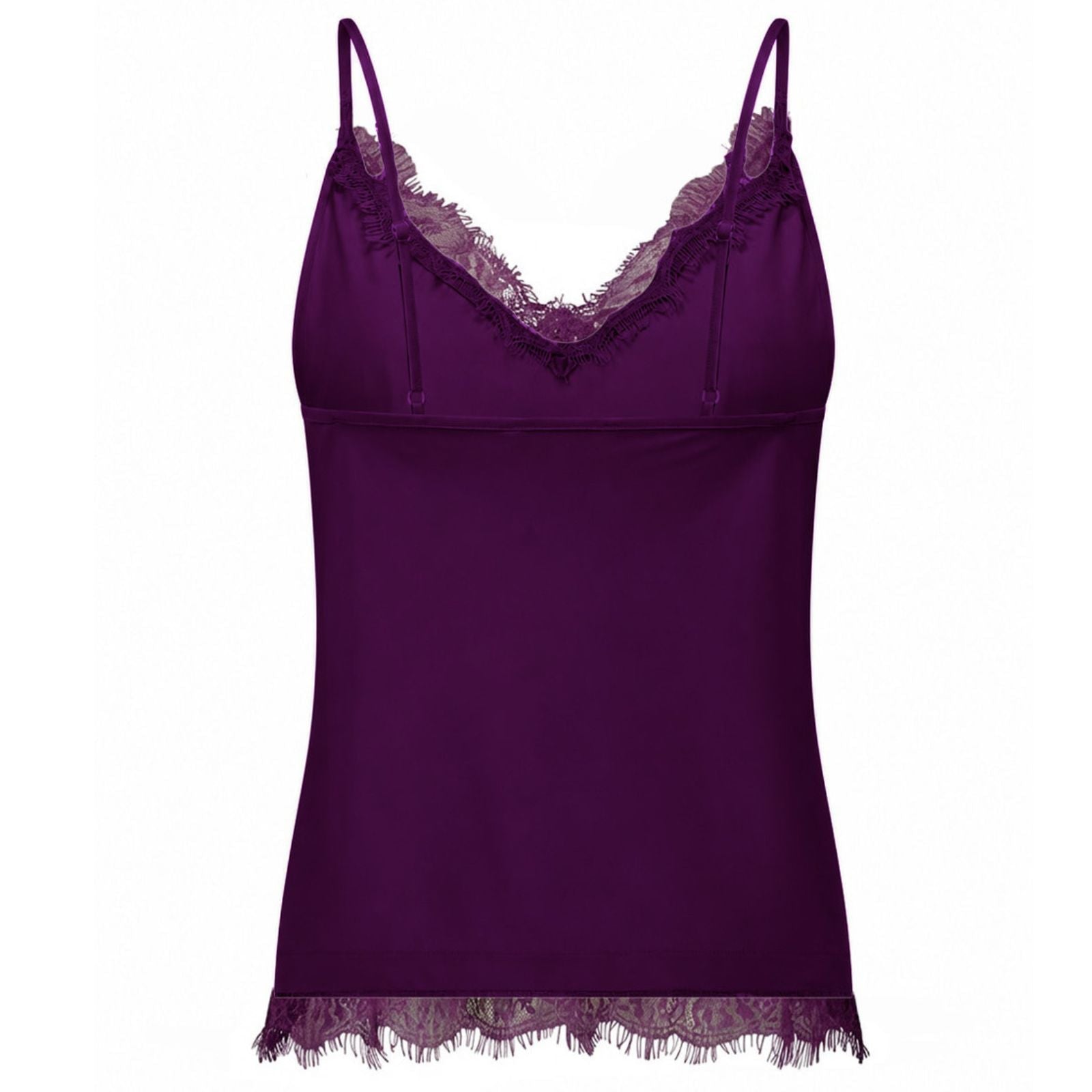 Plum kanten travel top Mitzie lace - Capuchon Fashion