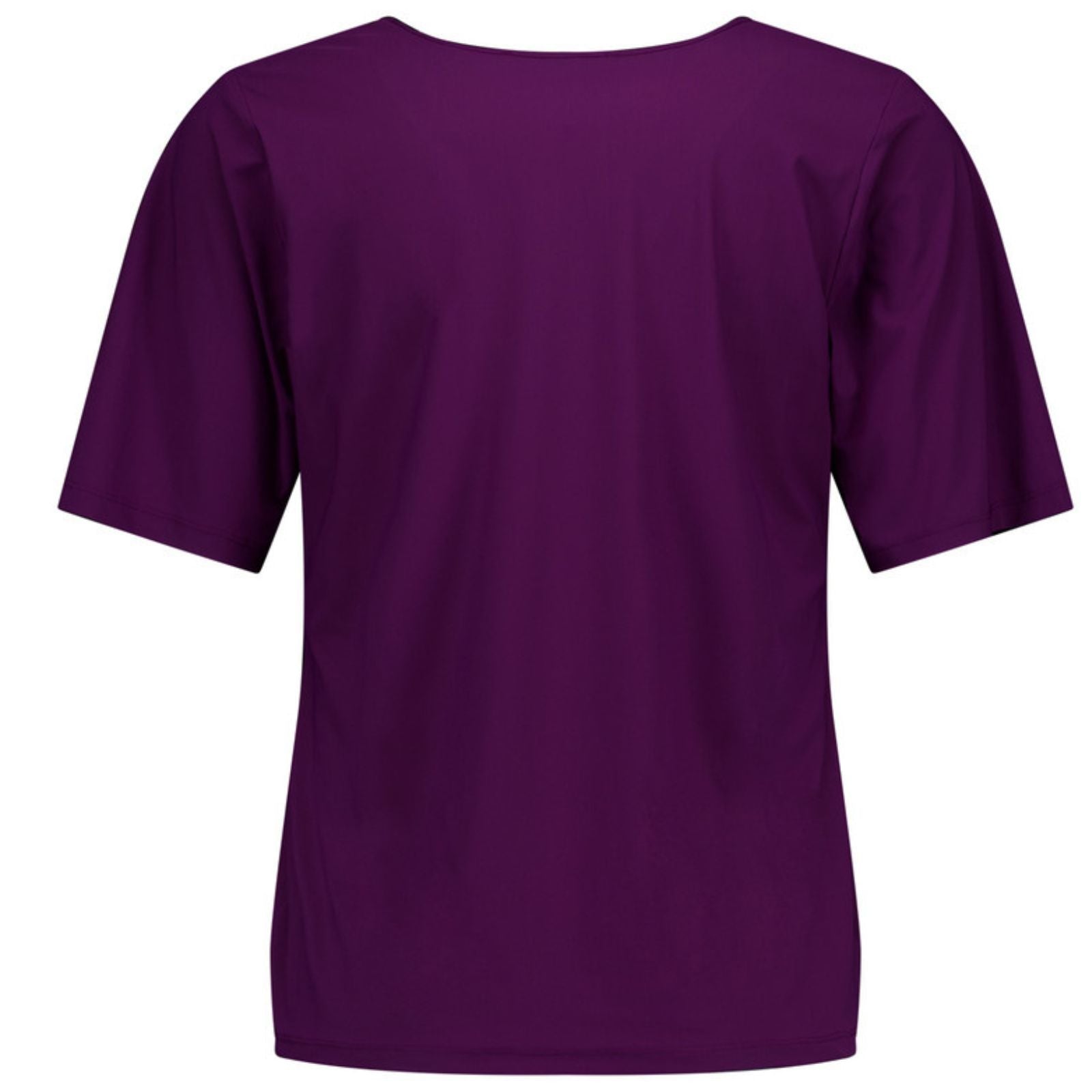 Plum light travel v-neck top Vicky - Capuchon Fashion