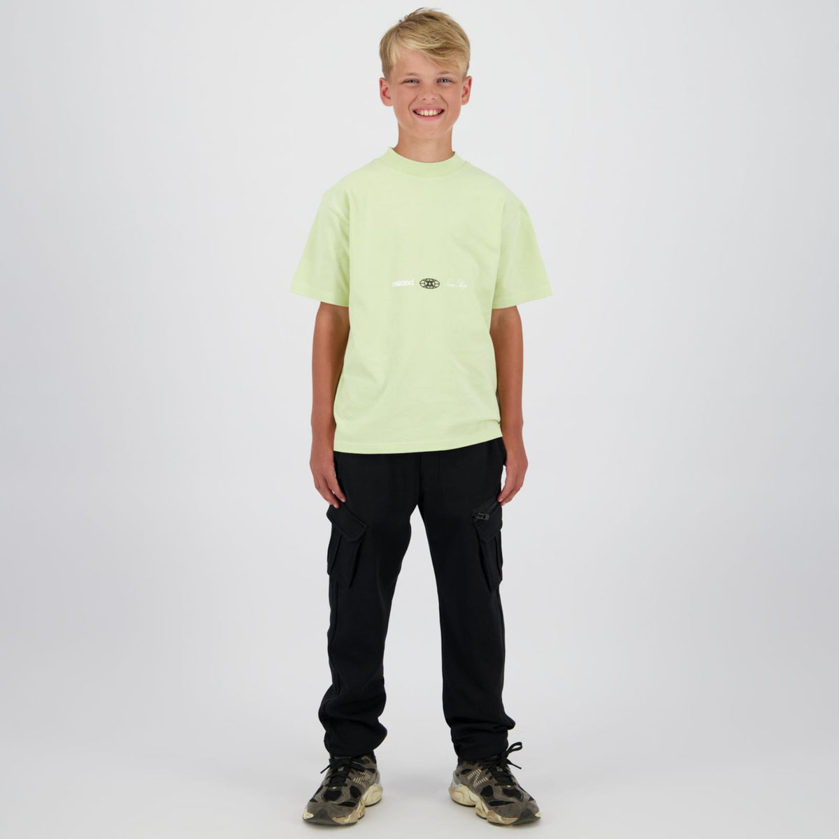 Cool lime backprint t-shirt Happens