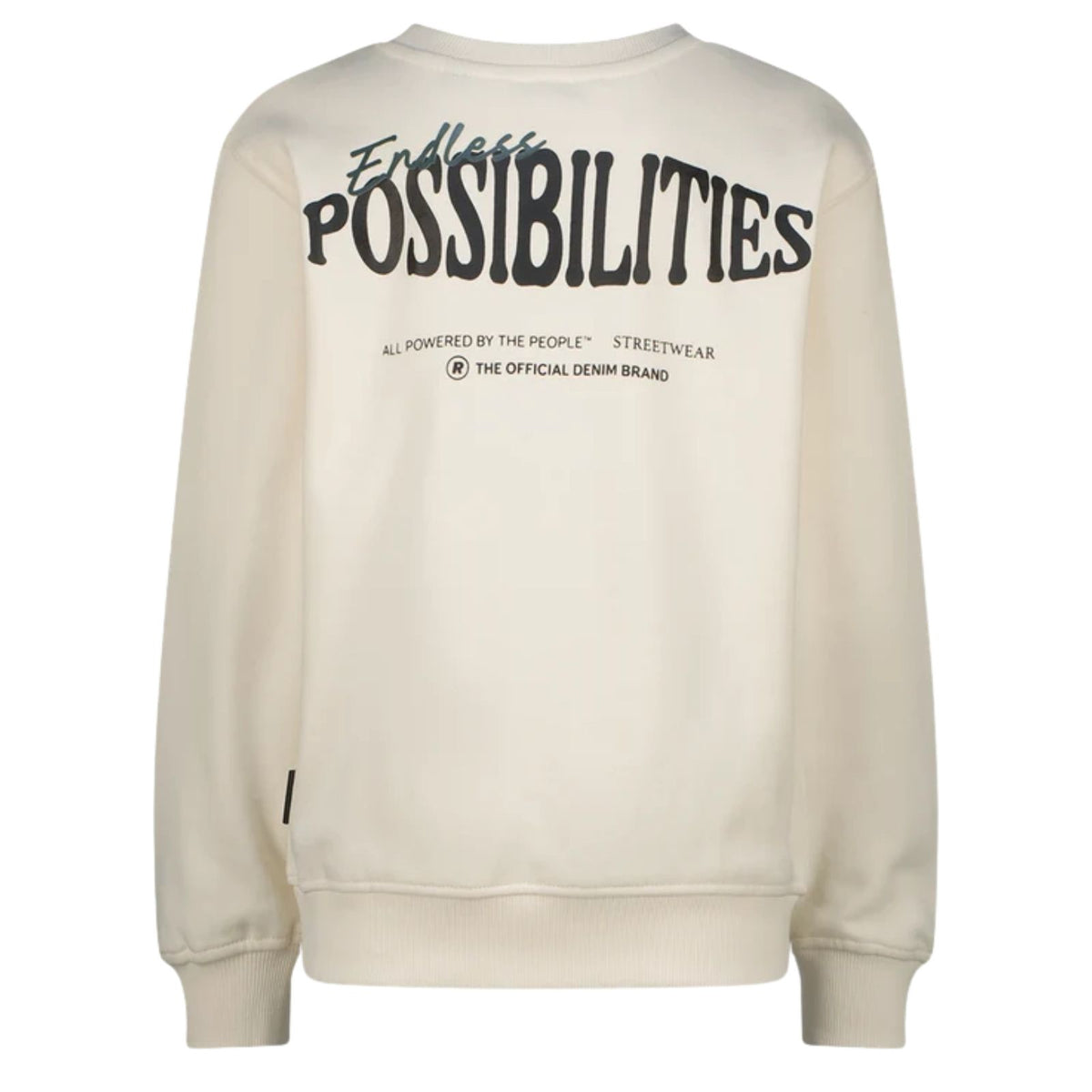 Lichtbeige backprint sweater Sobill