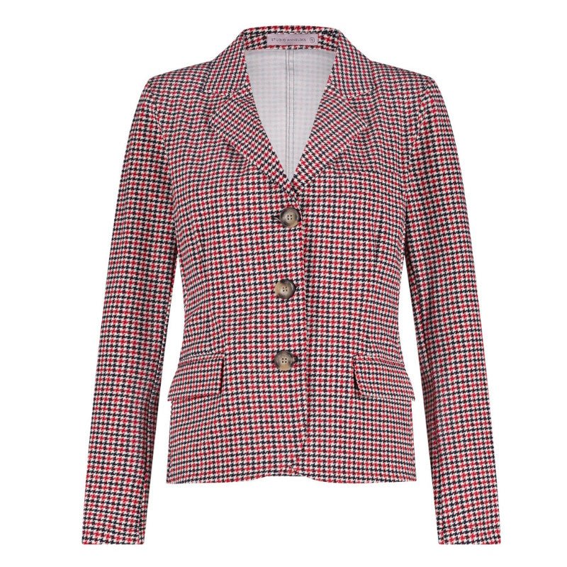 Rode blazer Chant check - Capuchon Fashion