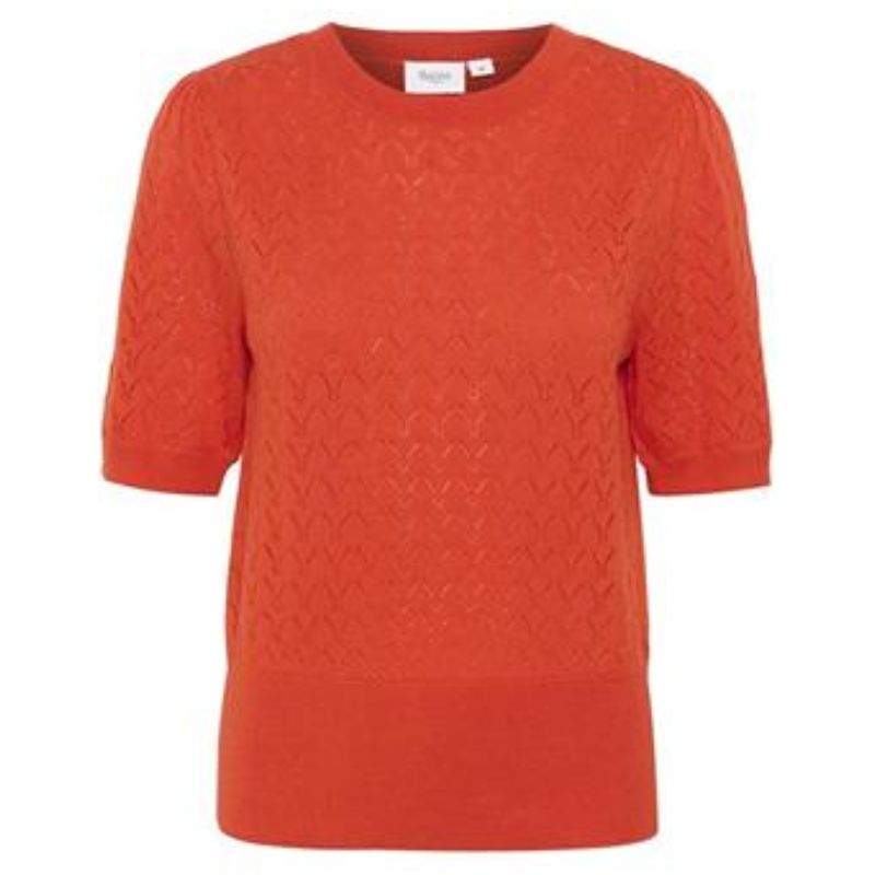Rode puff pullover Karna - Capuchon Fashion