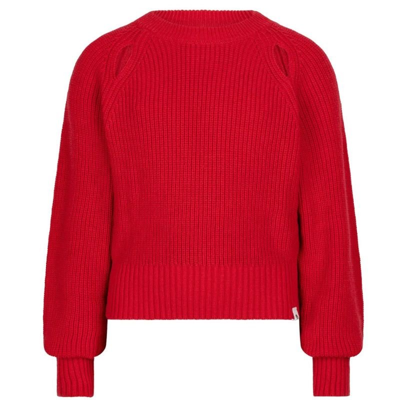 Rode sweater Cut Out - Capuchon Fashion