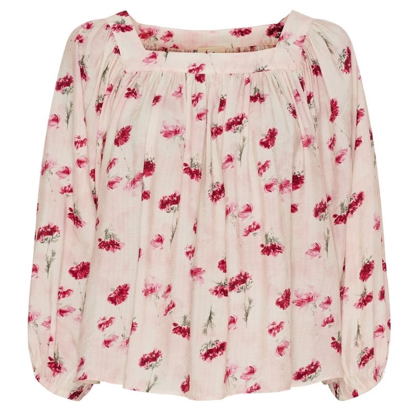 Romance geprinte viscose blouse Manny - Capuchon Fashion