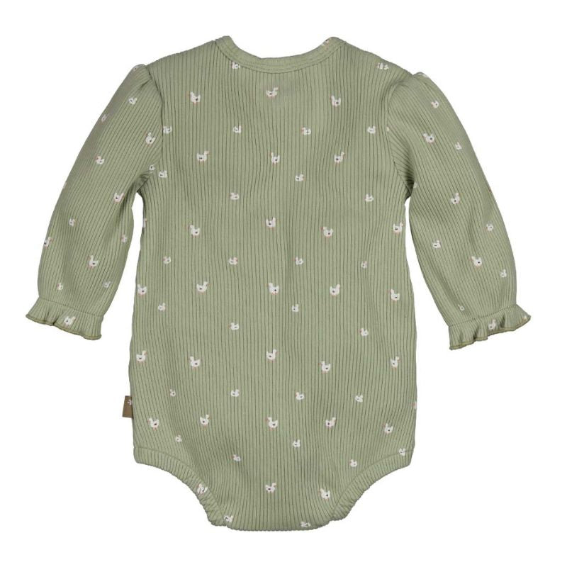 Lichtgroen geprinte romper Goose