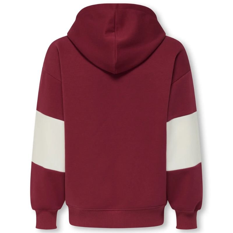 Rood geprinte oversized hoodie Cator - Capuchon Fashion