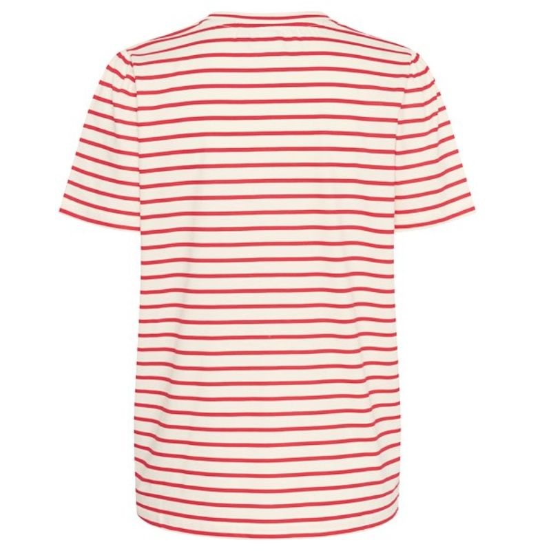 Rood gestreept t-shirt Jucia - Capuchon Fashion