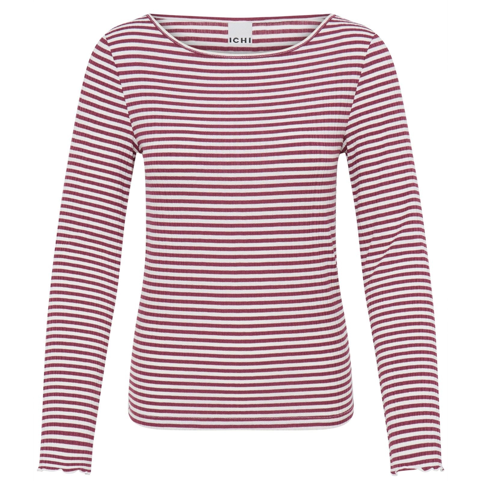 Rood gestreepte longsleeve Cella - Capuchon Fashion