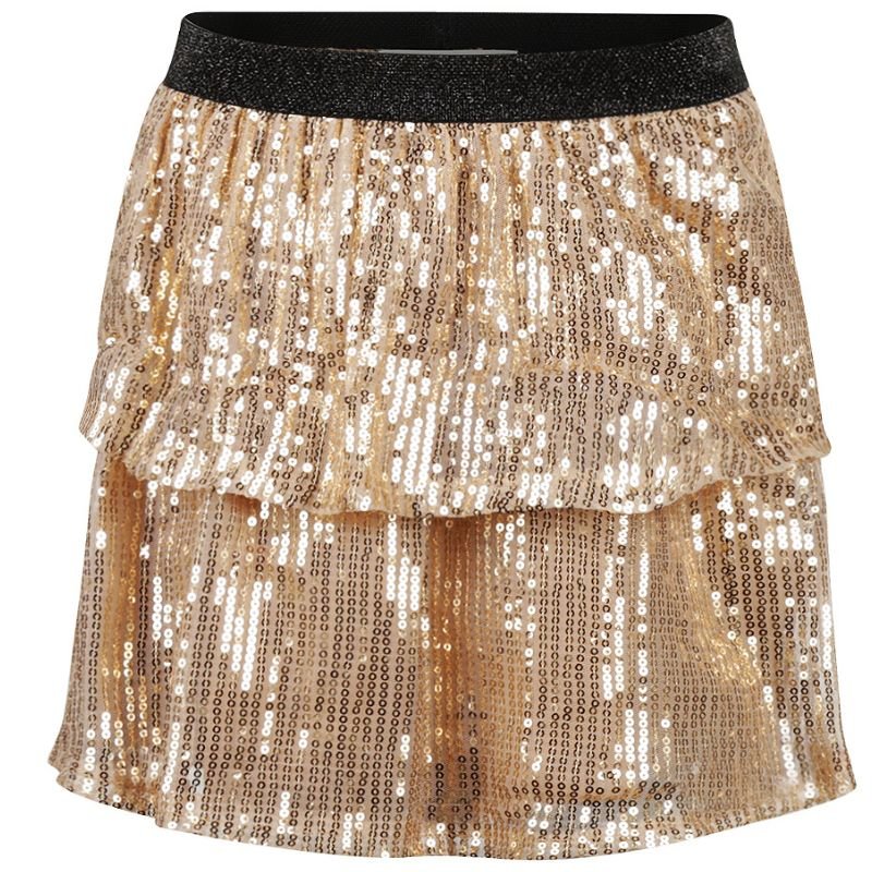 Roségouden giltter pailletten short O56935 - Capuchon Fashion