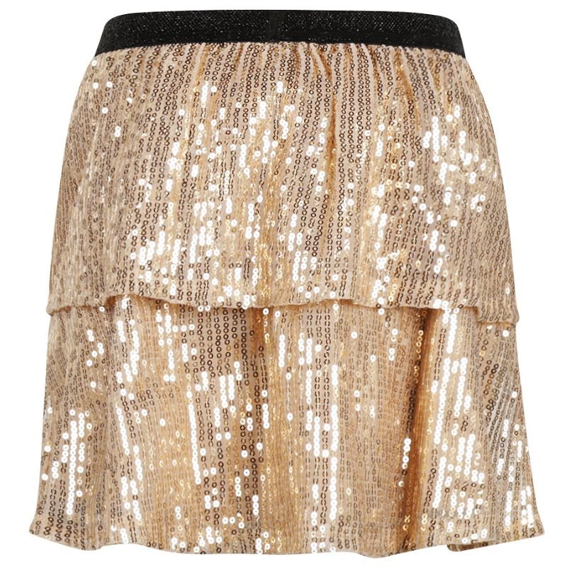 Roségouden giltter pailletten short O56935 - Capuchon Fashion