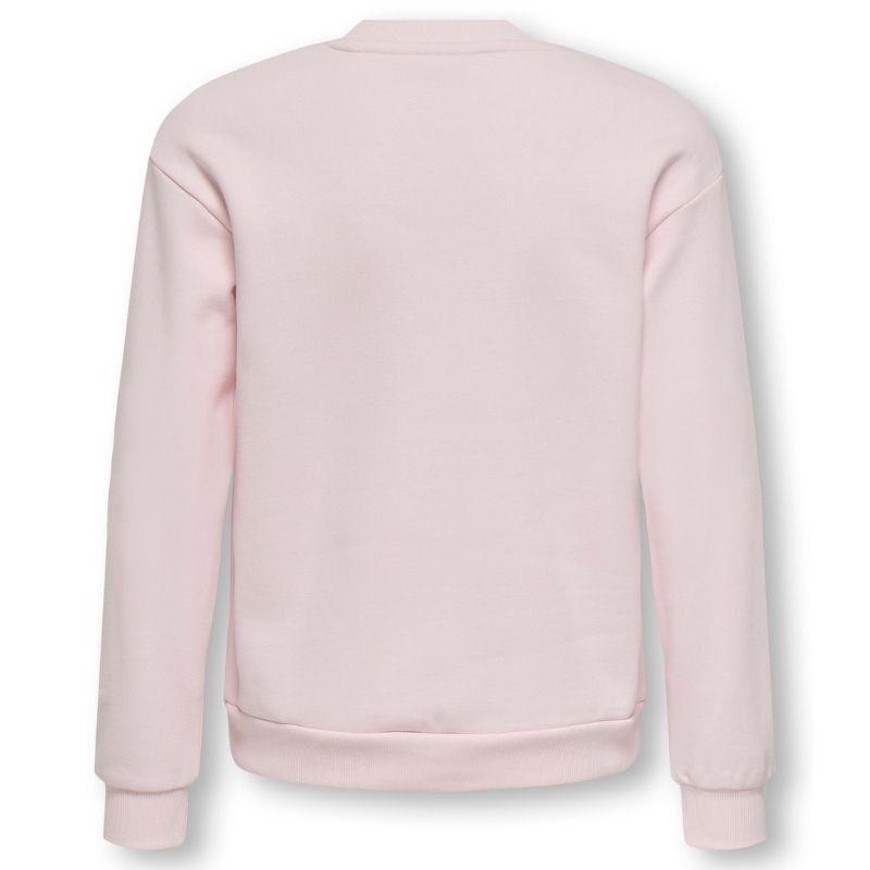 Roze boxy geprinte sweater Lovely - Capuchon Fashion