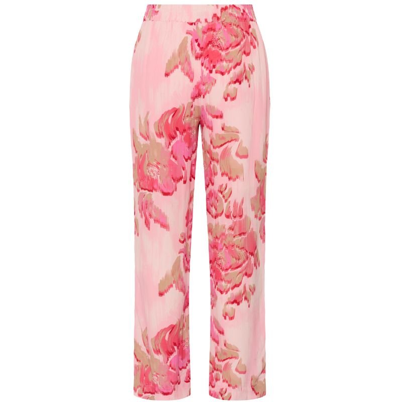 Roze flower geprinte pantalon Pollyana - Capuchon Fashion