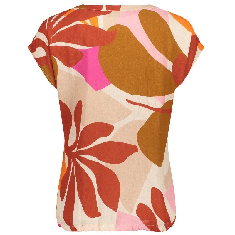 Roze geprinte blouse 43467 - Capuchon Fashion