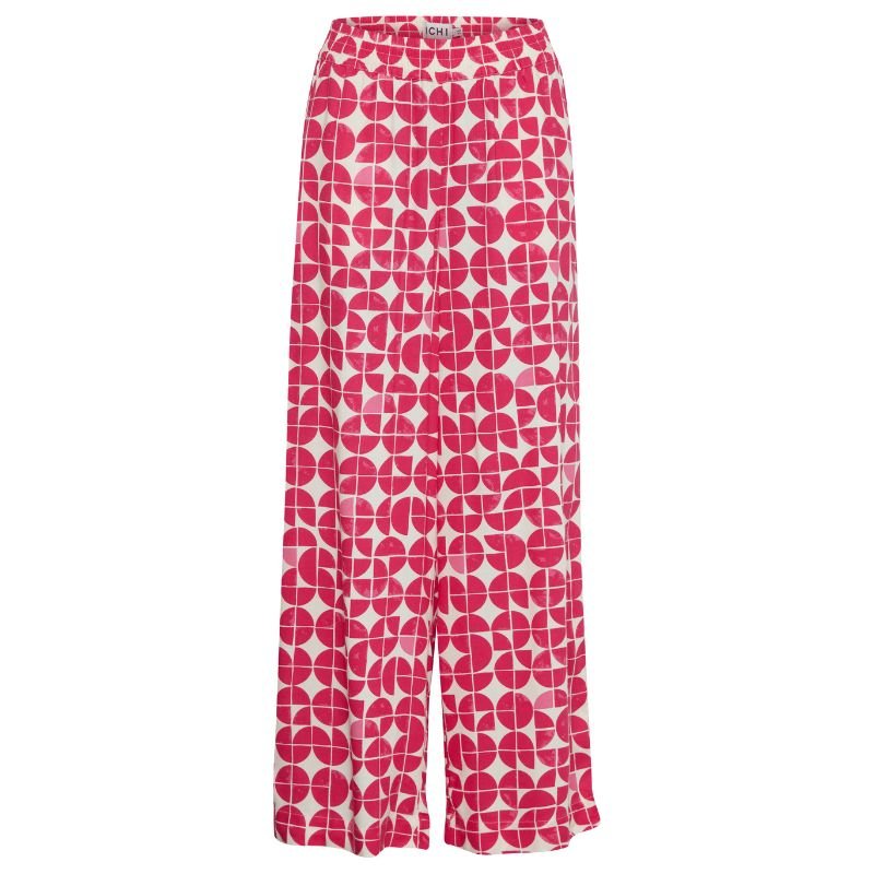 Roze geprinte broek Nasreen - Capuchon Fashion