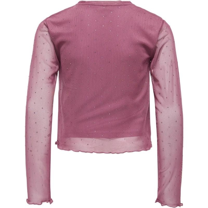 Roze longsleeve Jada Rhinestone - Capuchon Fashion
