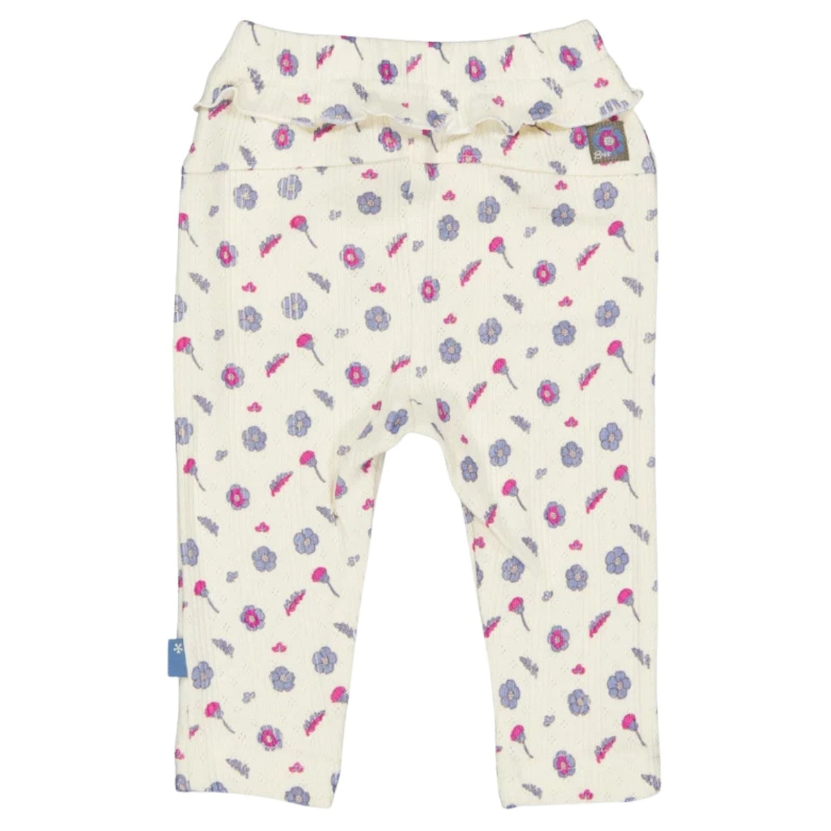 Roze met bloemen geprinte legging Annette - Capuchon Fashion