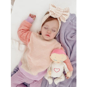 Roze slaapknuffel Lulla Doll - Capuchon Fashion