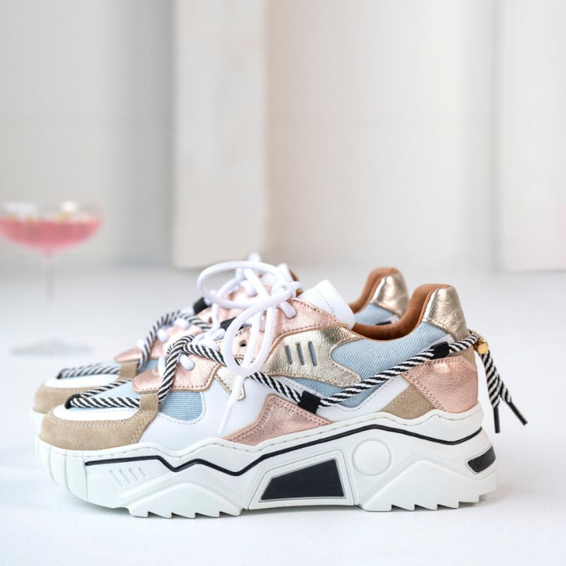 Roze sneaker Jupiter Denim - Capuchon Fashion