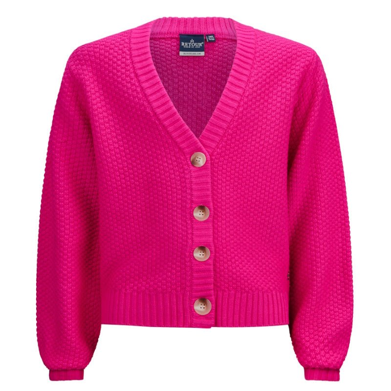 Roze vest Thilly - Capuchon Fashion