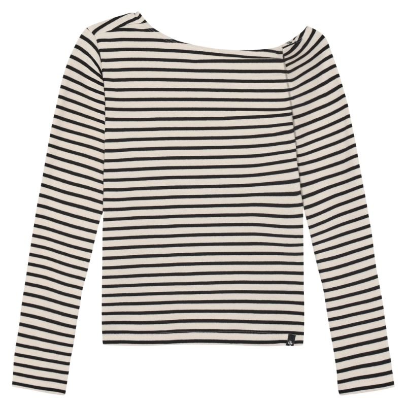 Sandshell gestreepte longsleeve 970615 - Capuchon Fashion