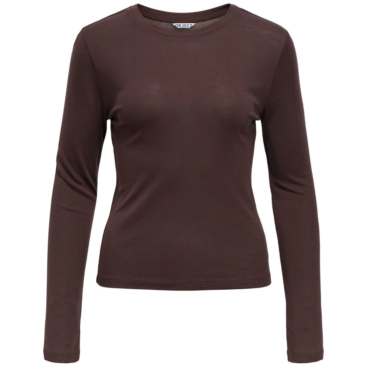 Seal Brown regular longsleeve top Alma - Capuchon Fashion