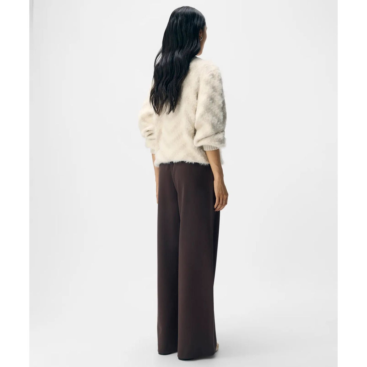 Seal Brown wide fit pantalon Lisa - Capuchon Fashion