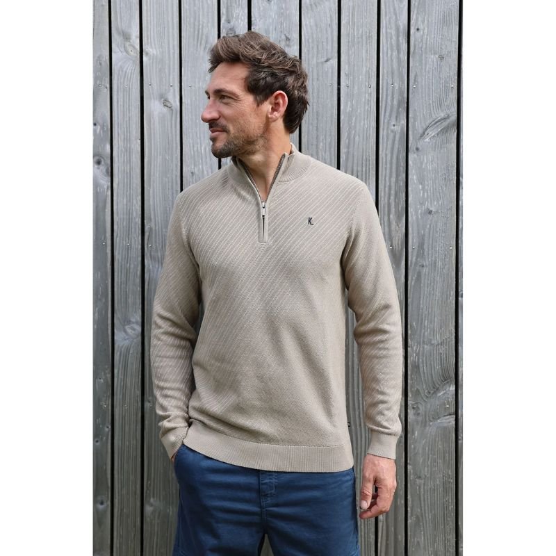 Seneca Rock knitted pullover Crossed Zip - Capuchon Fashion