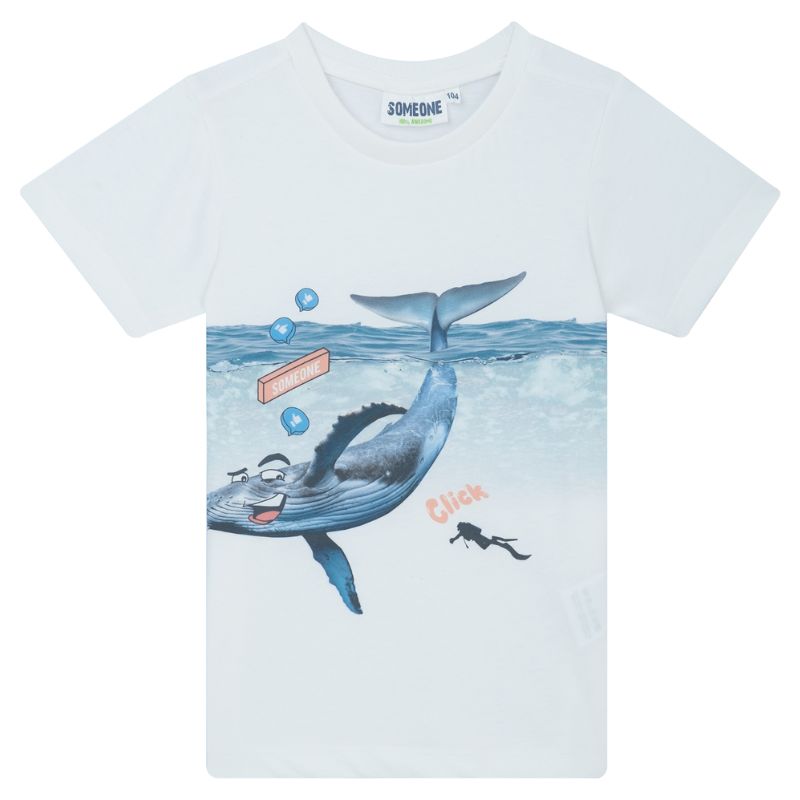 Wit t-shirt Bone