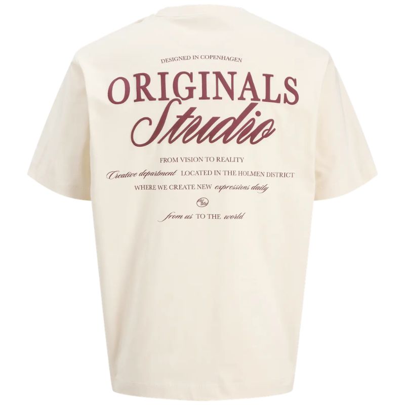 Wit crew neck t-shirt Norrebro Typo