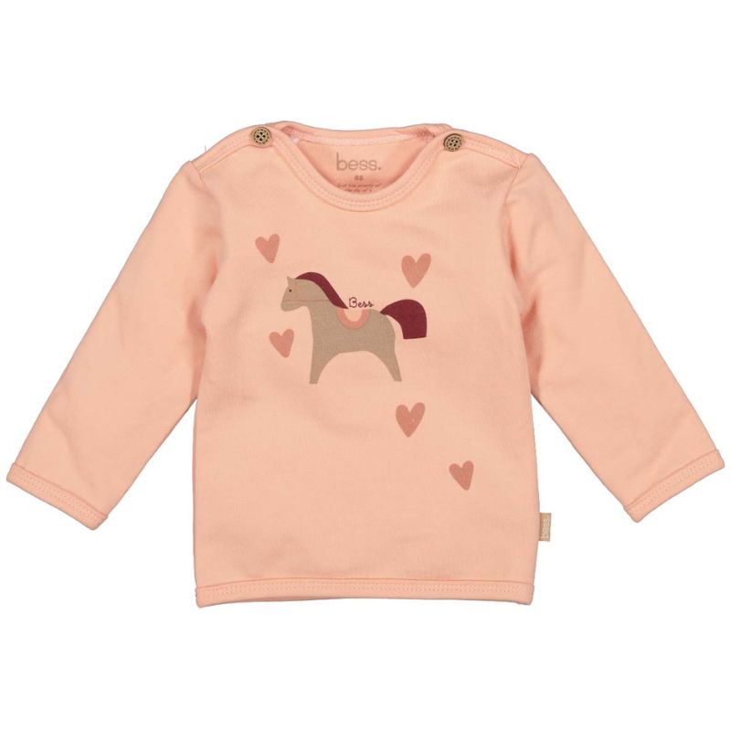 Lichtroze longsleeve Pony Hearts