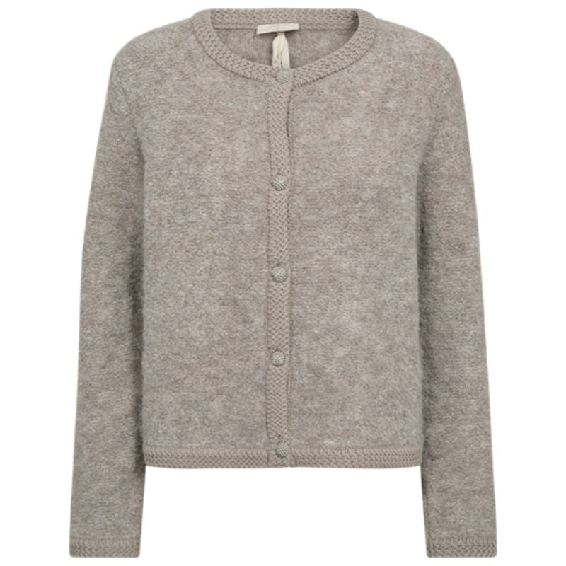 Simply taupe melange vest Grschrista - Capuchon Fashion