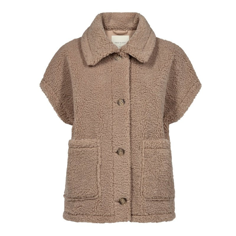 Simply Taupe waistcoat Lamby Teddy - Capuchon Fashion