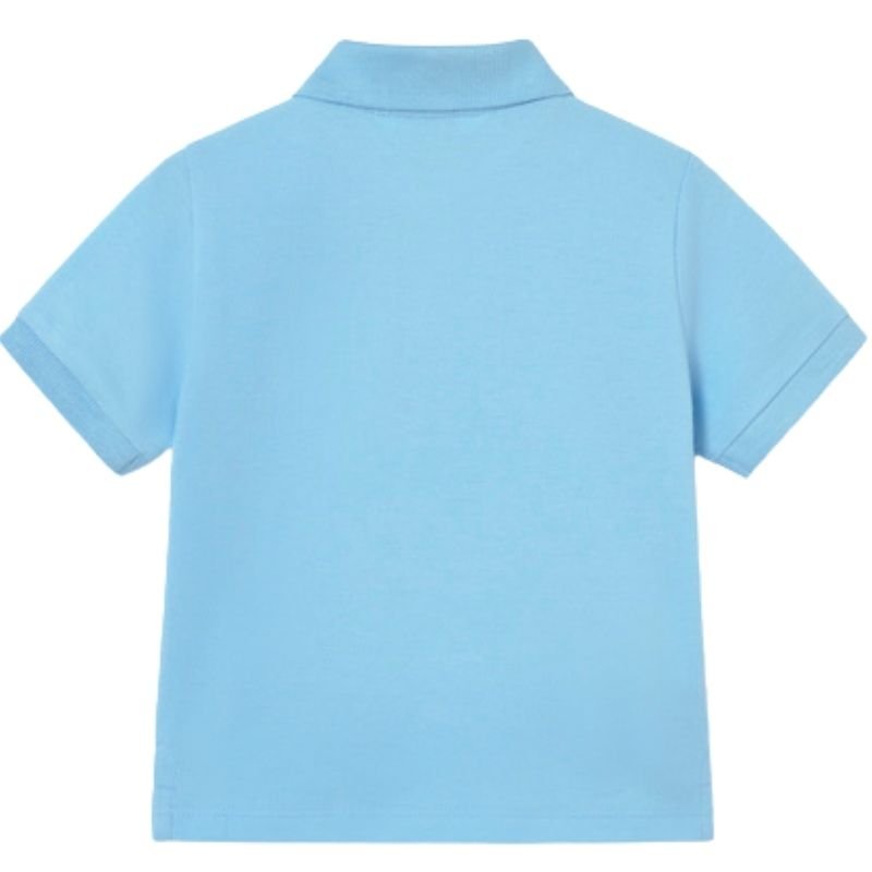 Sky Blue basic korte mouw polo 102 - Capuchon Fashion