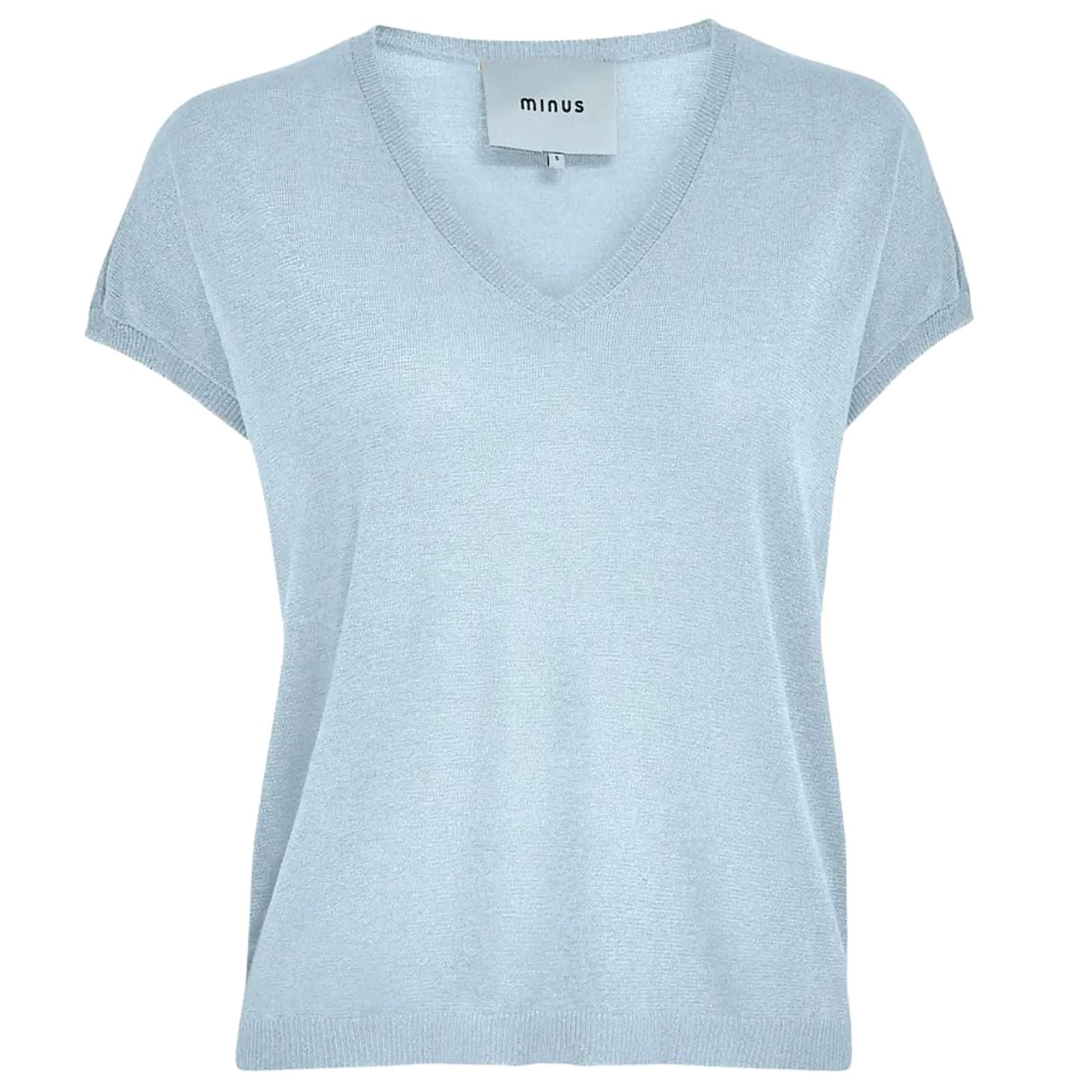 Skyway Blue metallic batsleeve t-shirt Carlina - Capuchon Fashion