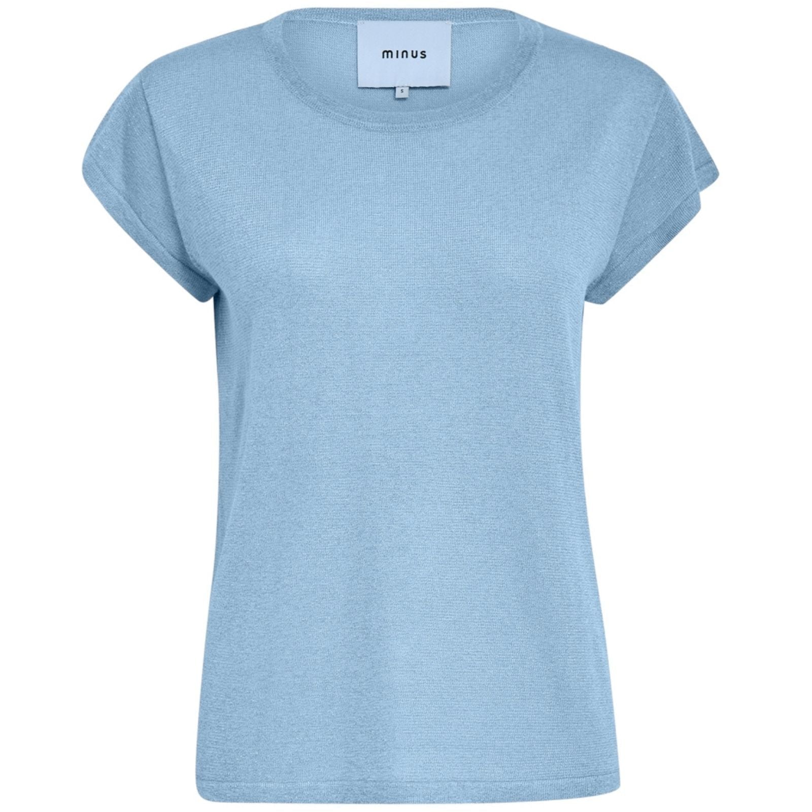 Skyway Blue metallic batsleeve t-shirt Carlina - Capuchon Fashion