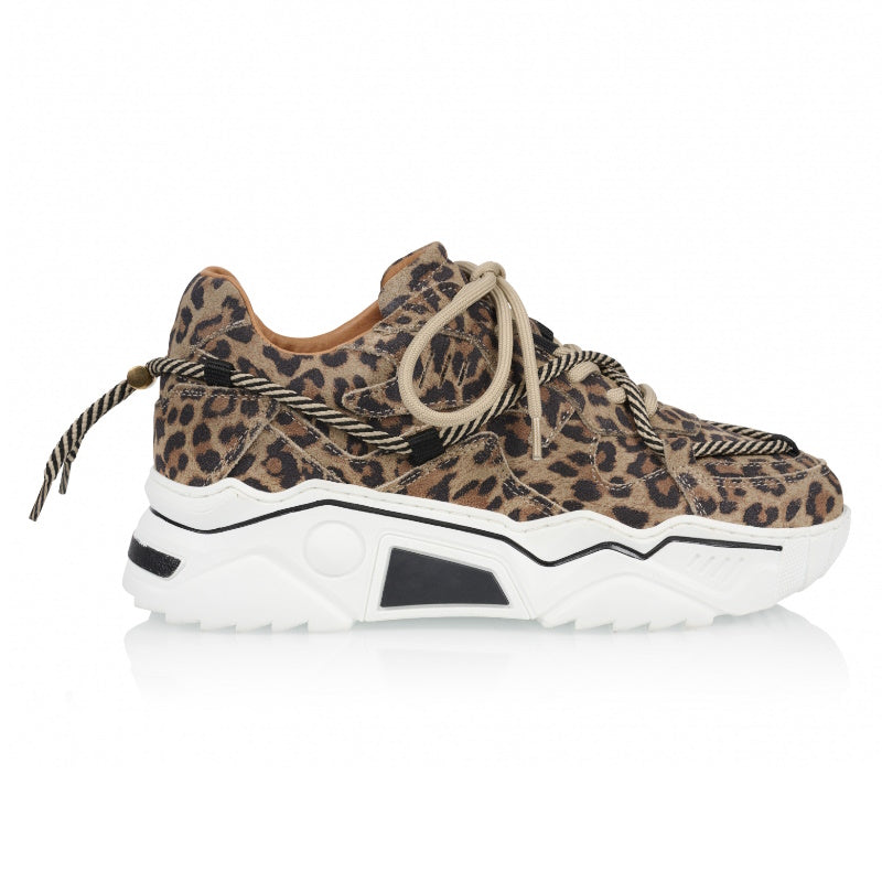 Beige sneaker Jupiter Leopard