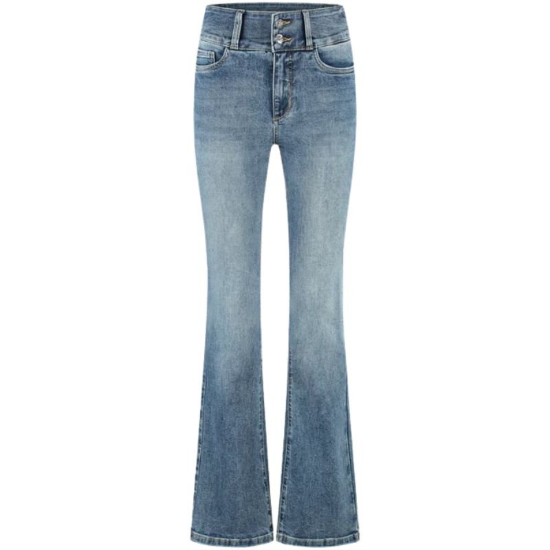 Sophisticated Blue flared jeans Bodine - Capuchon Fashion