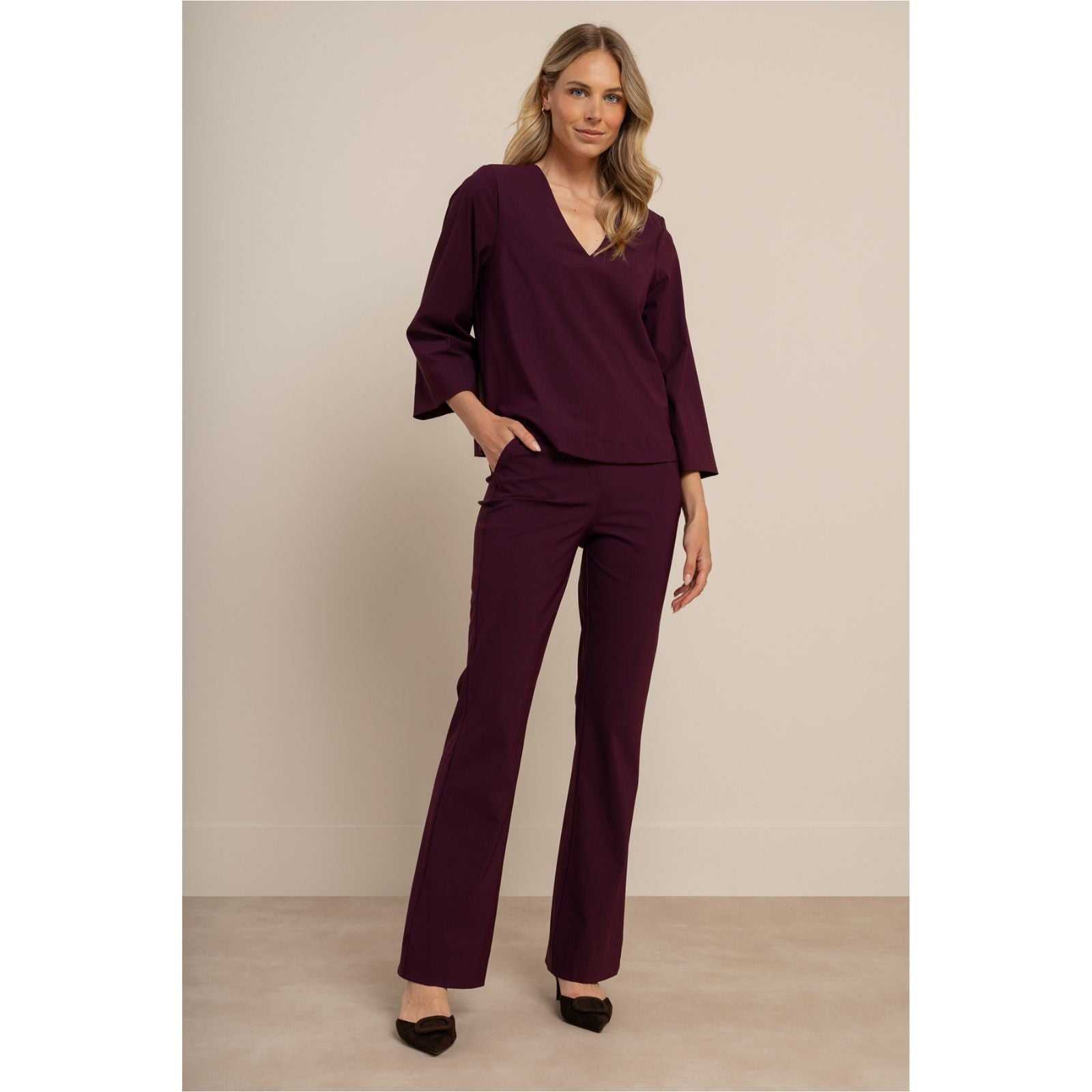 Blackberry travel trousers Flair bonded