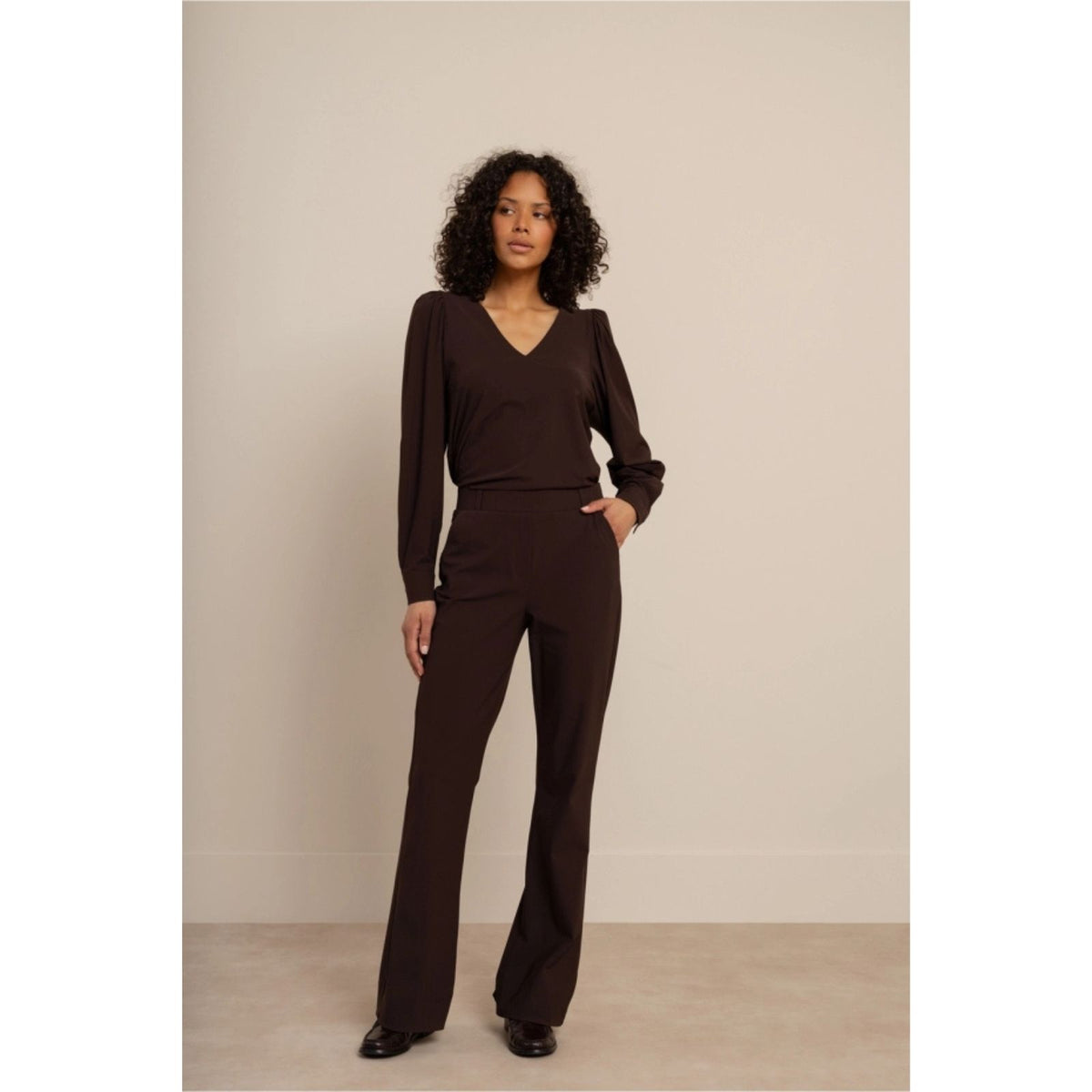 Espresso broek Flair winter bonded