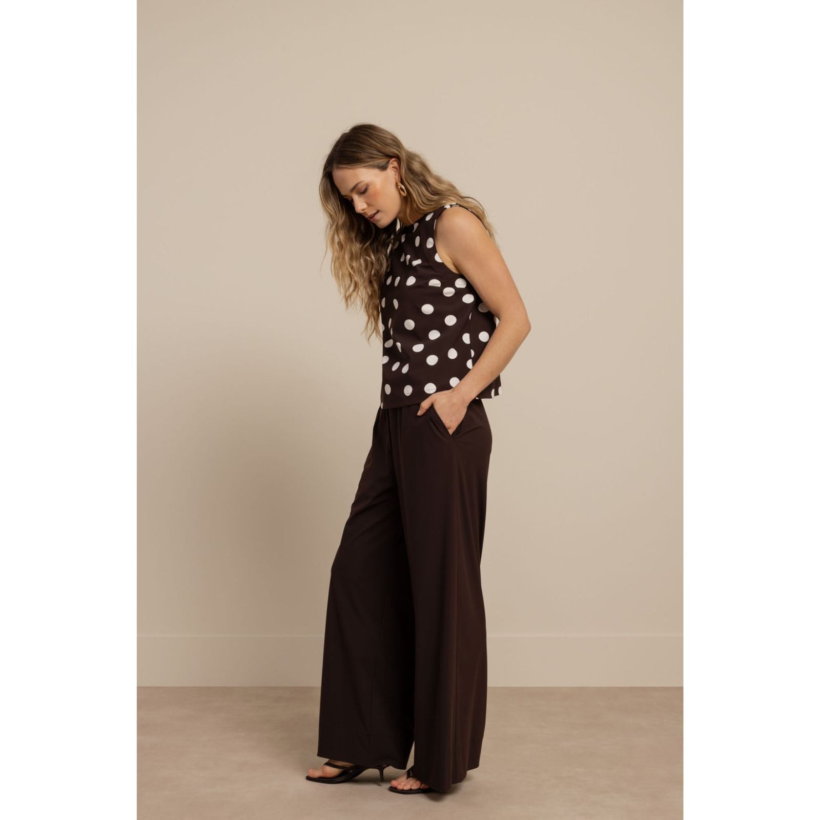 Espresso travel pantalon Grace