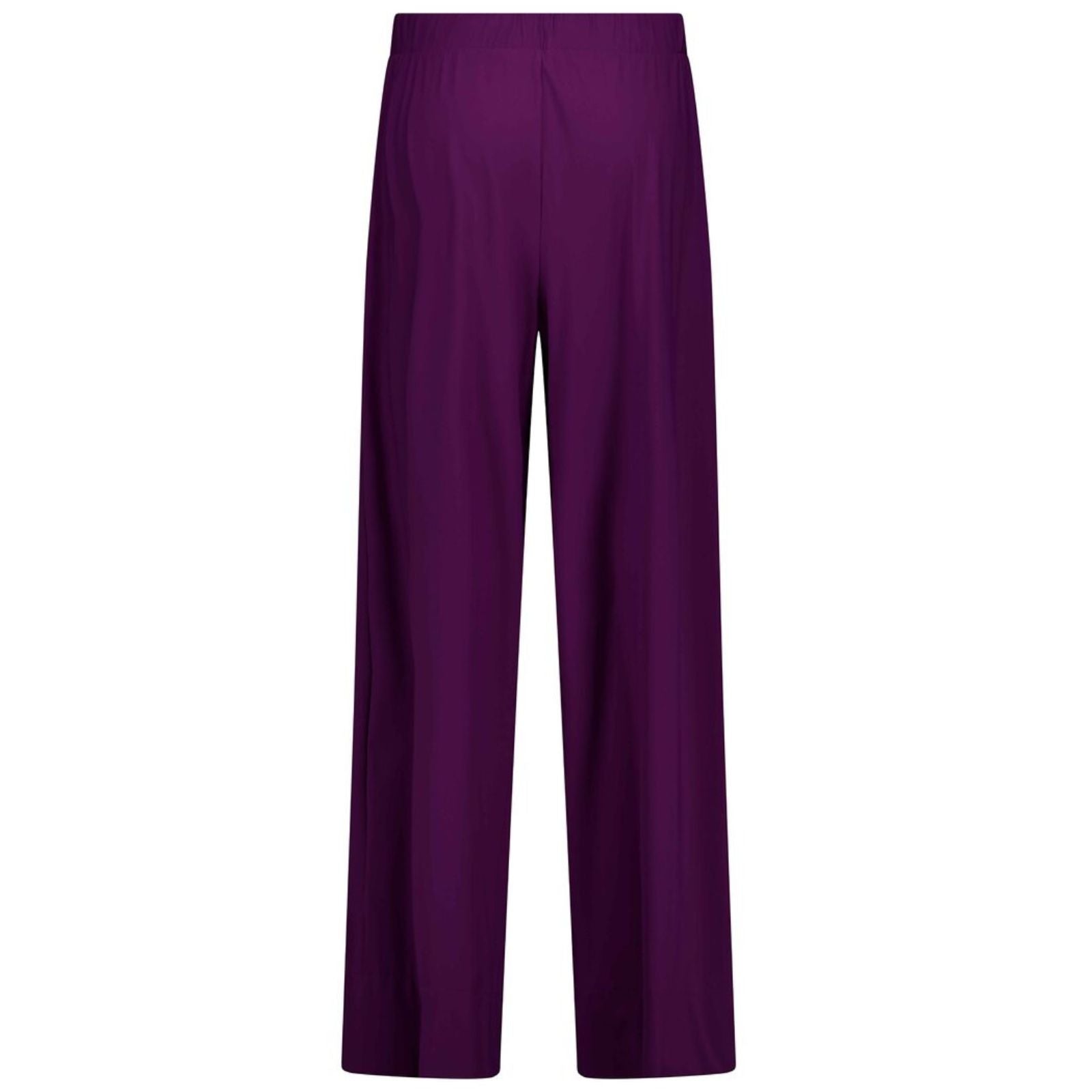 Plum wide leg travel pantalon Grace