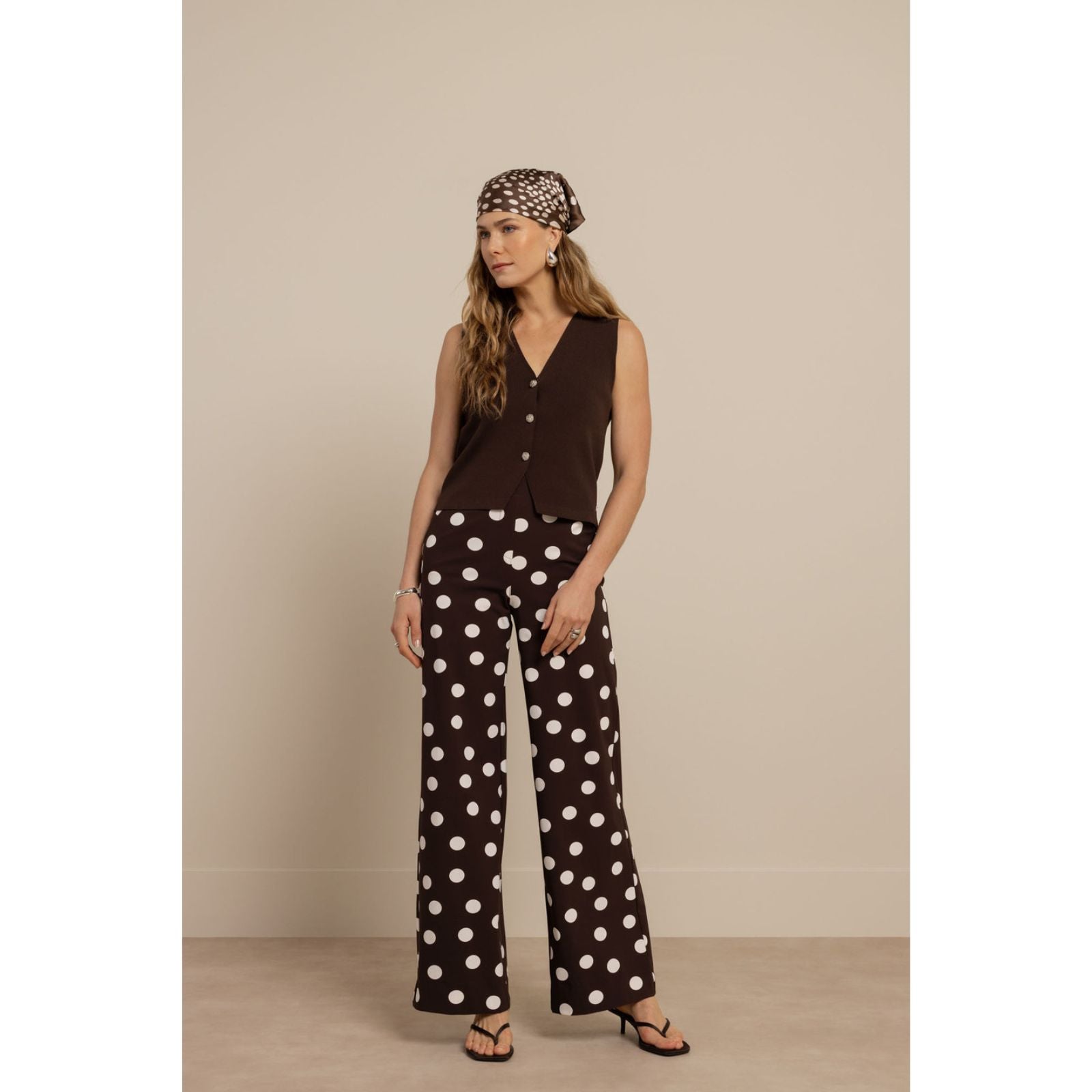 Espresso travel pantalon Lexie dot