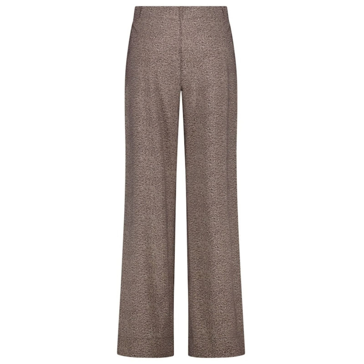 Zwart met kit trouser Lexie Tweed Look