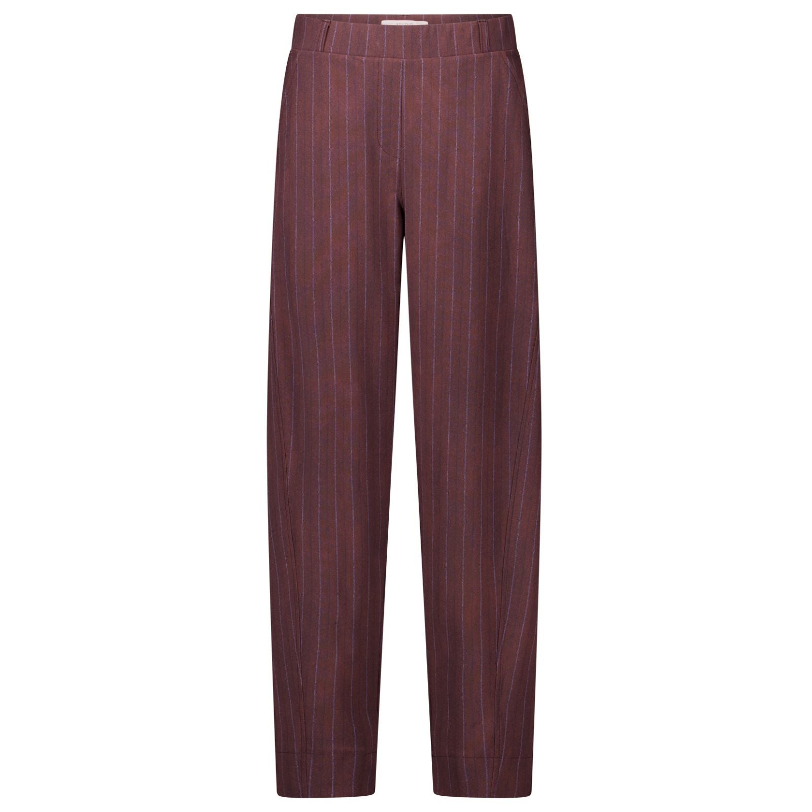 Chestnut met espresso trouser Marlise stripe