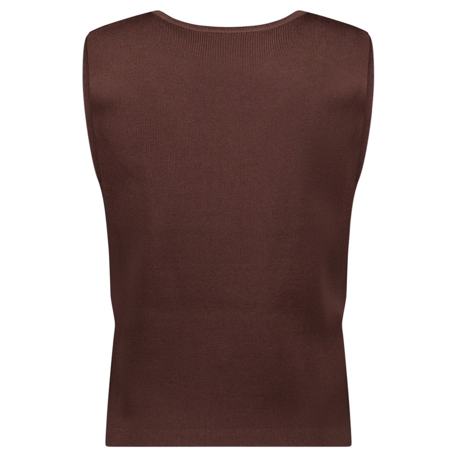Espresso v-hals knitted gilet Fenna