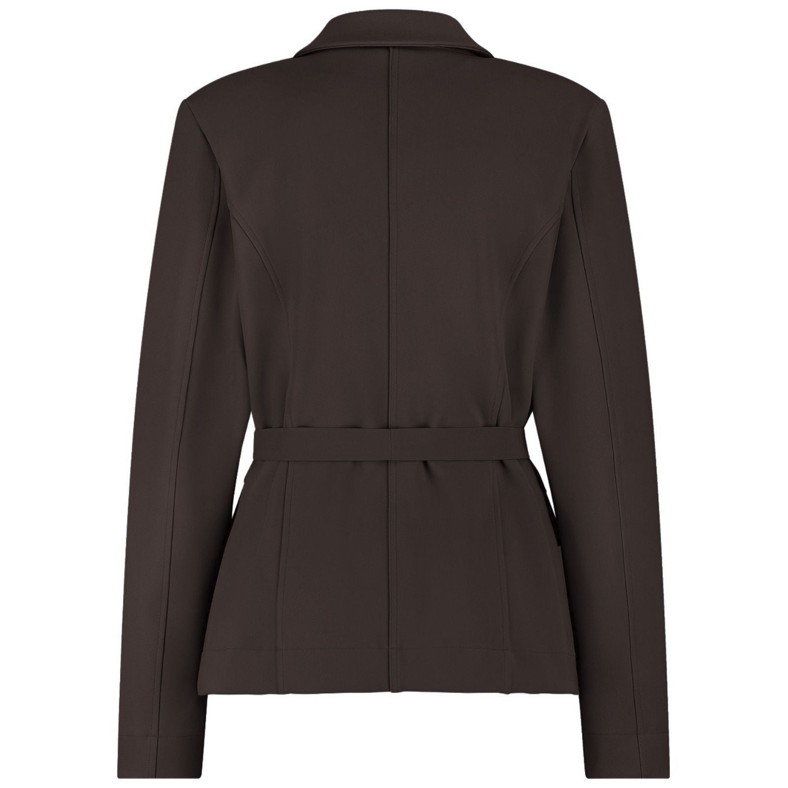 Espresso travel blazer Elin bonded