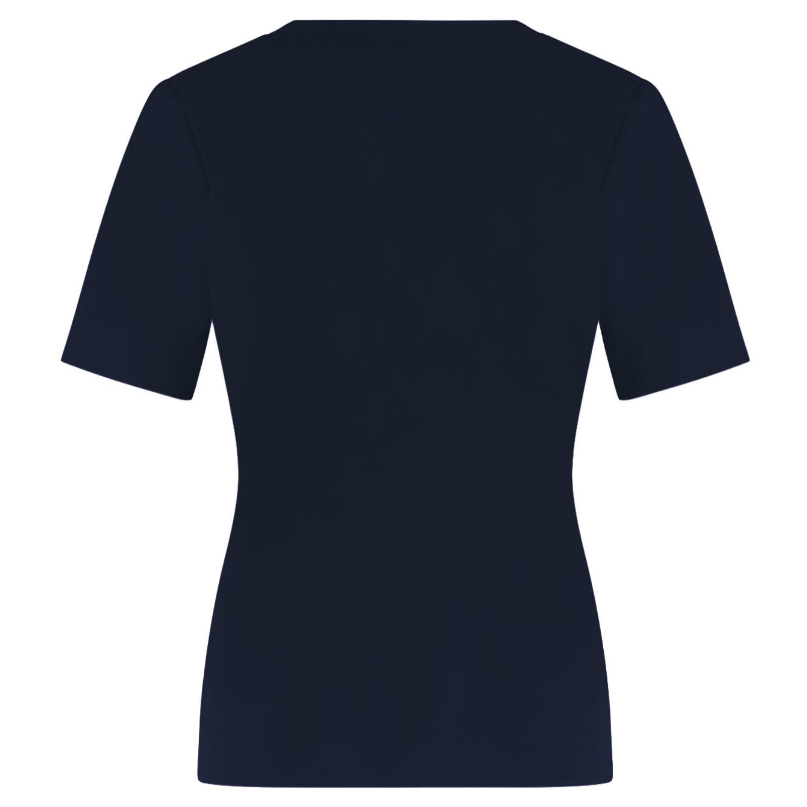 Donkerblauwe ronde hals tee Travel