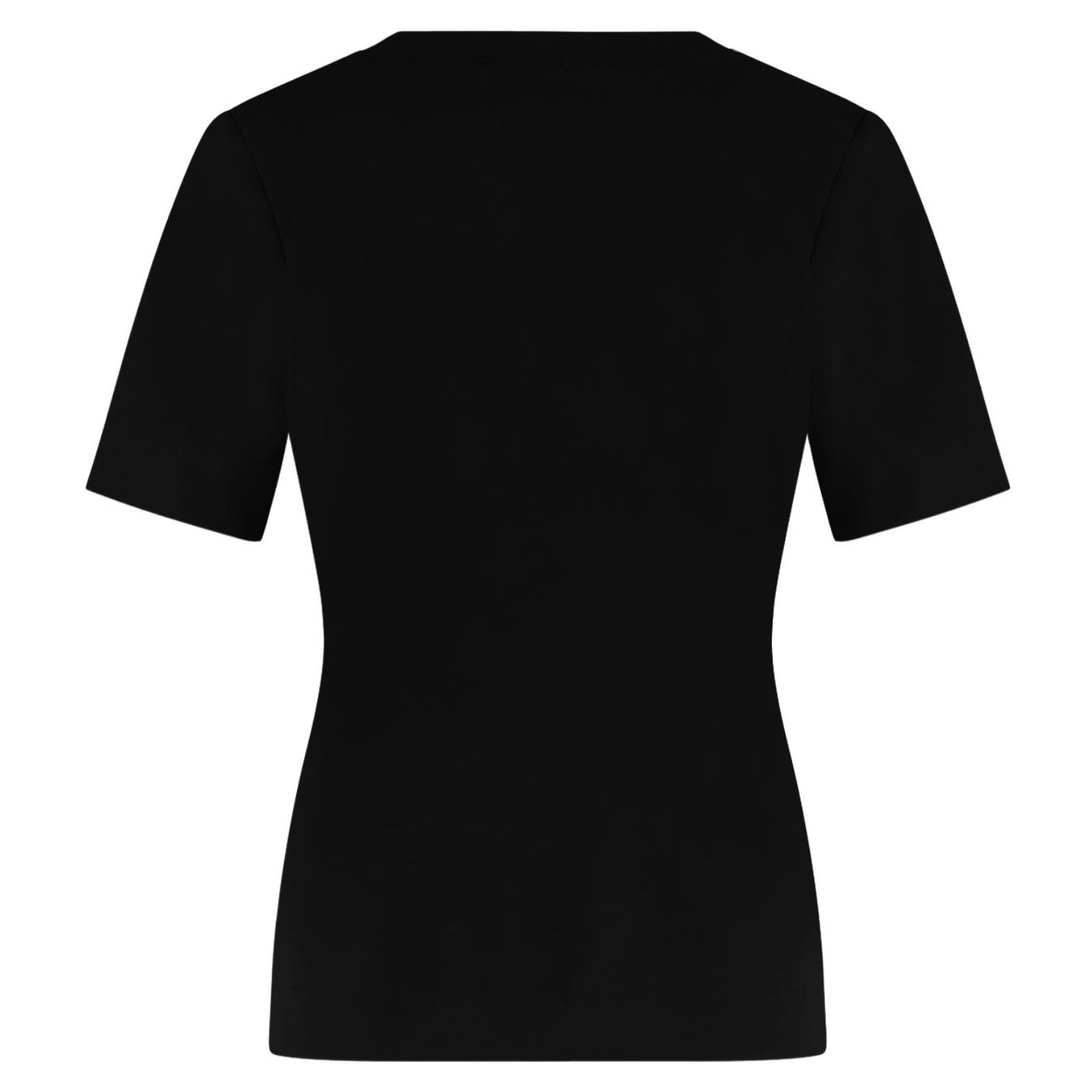 Zwarte regular fit ronde hals tee Travel